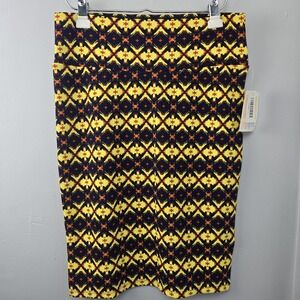 LuLaRoe Cassie Pencil Skirt Size Large Multicolor Print Pencil Skirt NWT